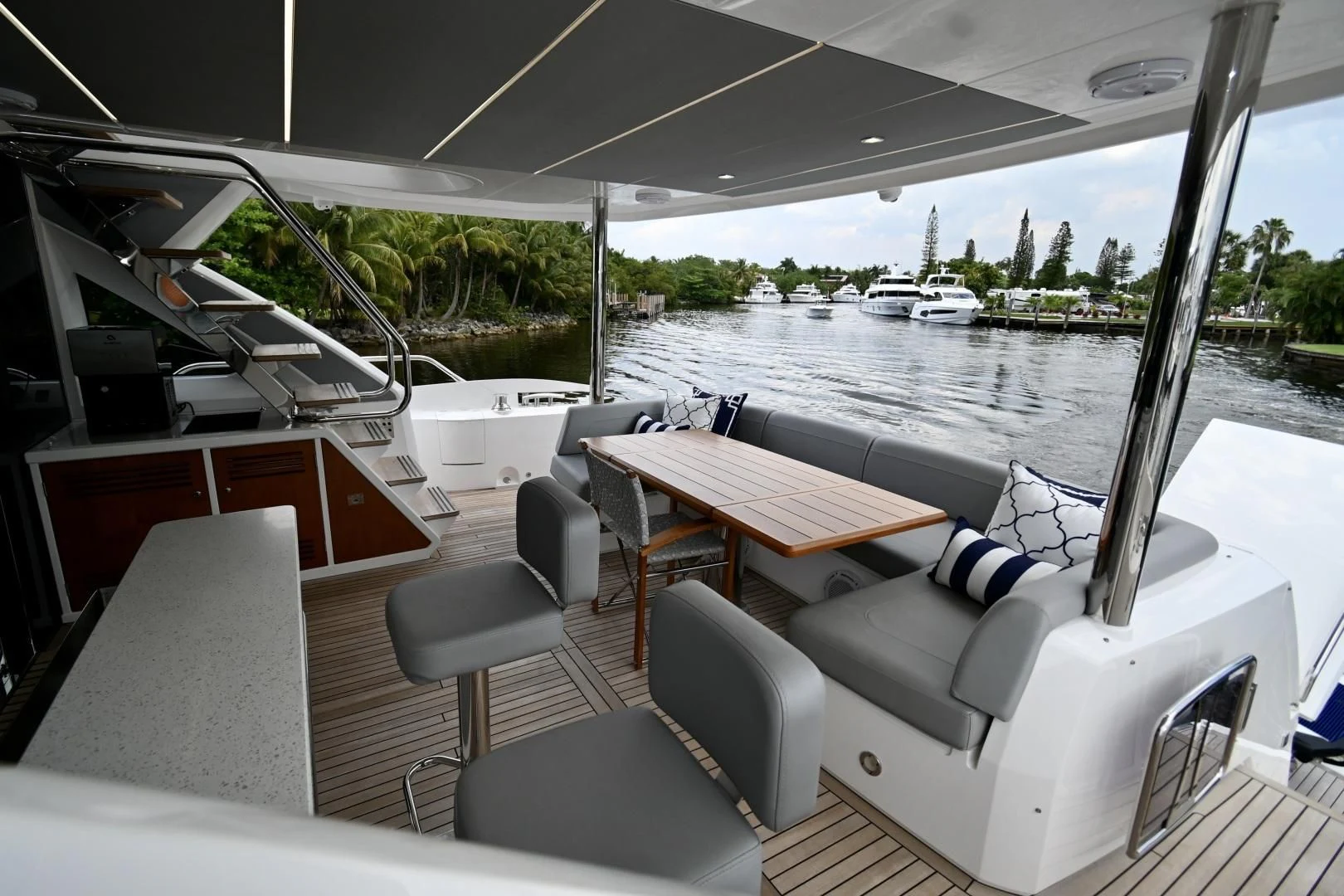 a boat on the water aboard CAESURA Yacht for Sale