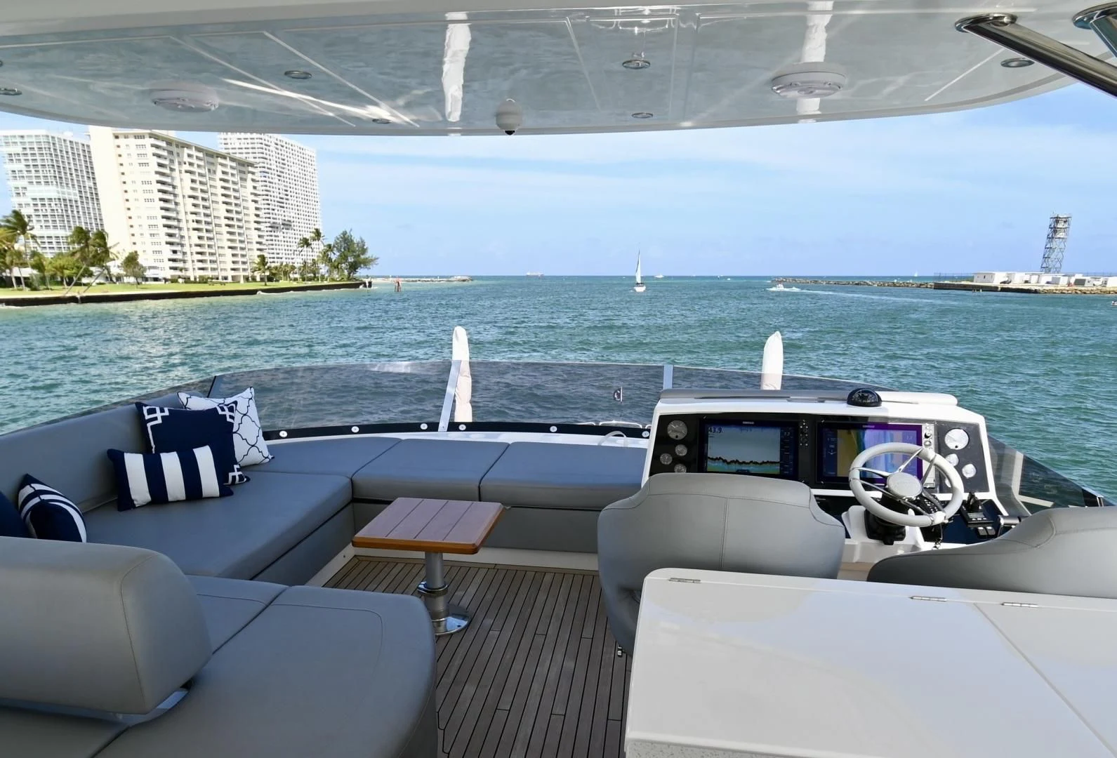 a boat on the water aboard CAESURA Yacht for Sale