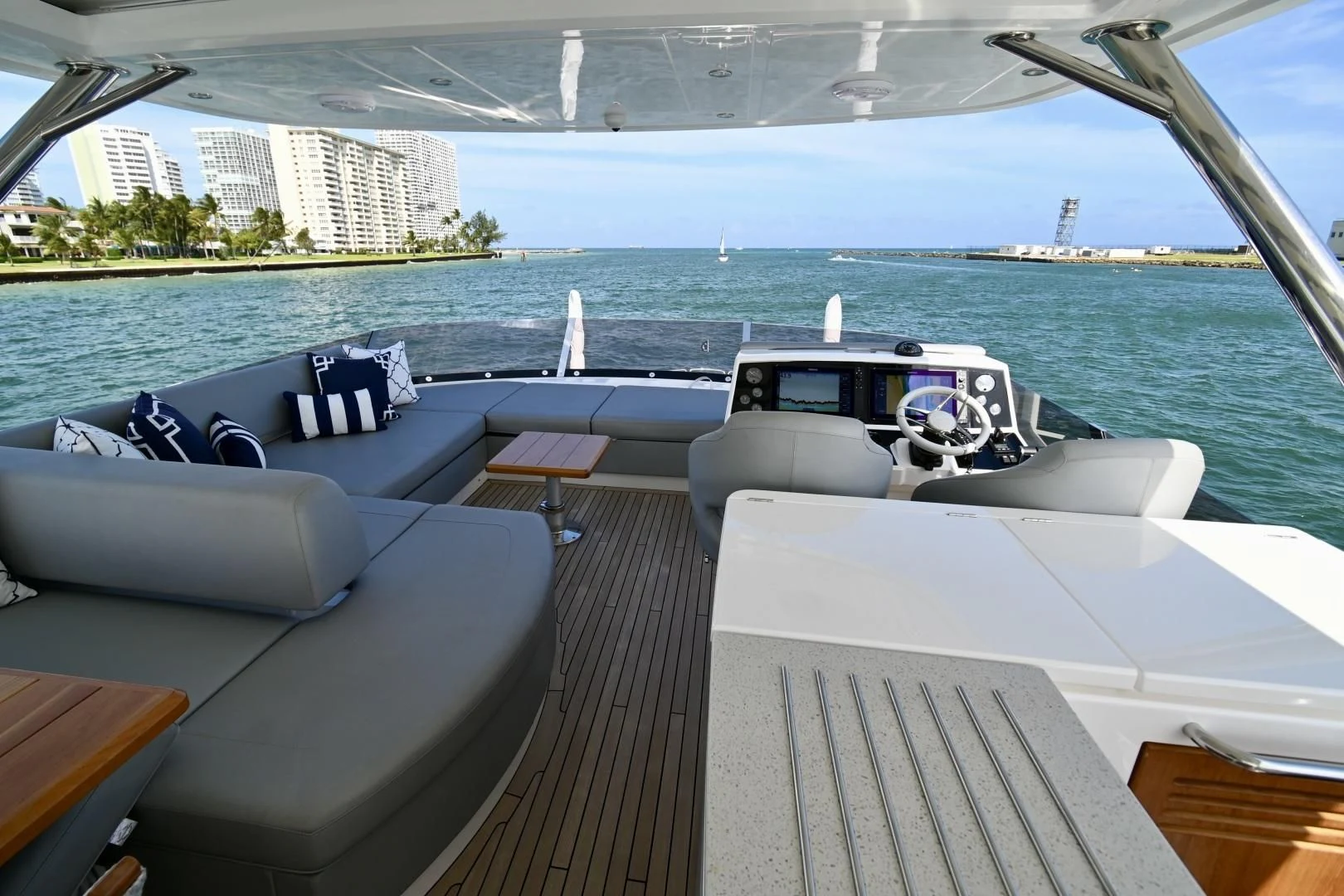 a boat on the water aboard CAESURA Yacht for Sale