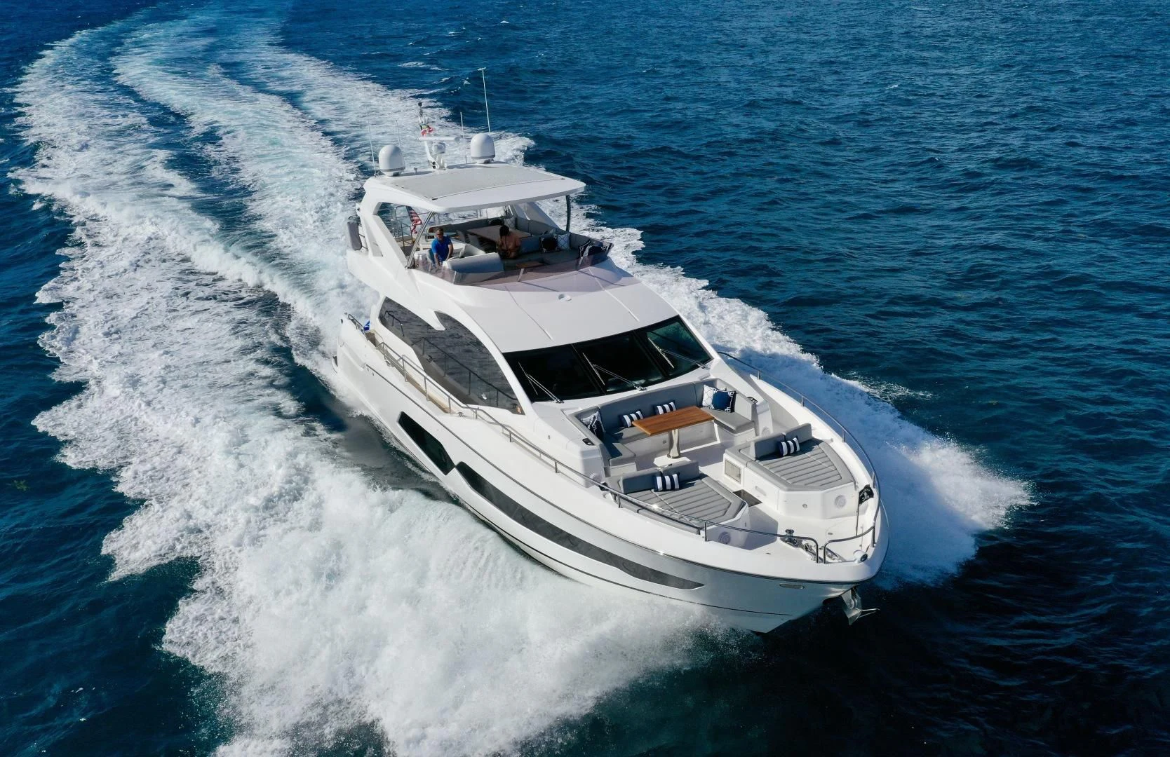 a boat on the water aboard CAESURA Yacht for Sale