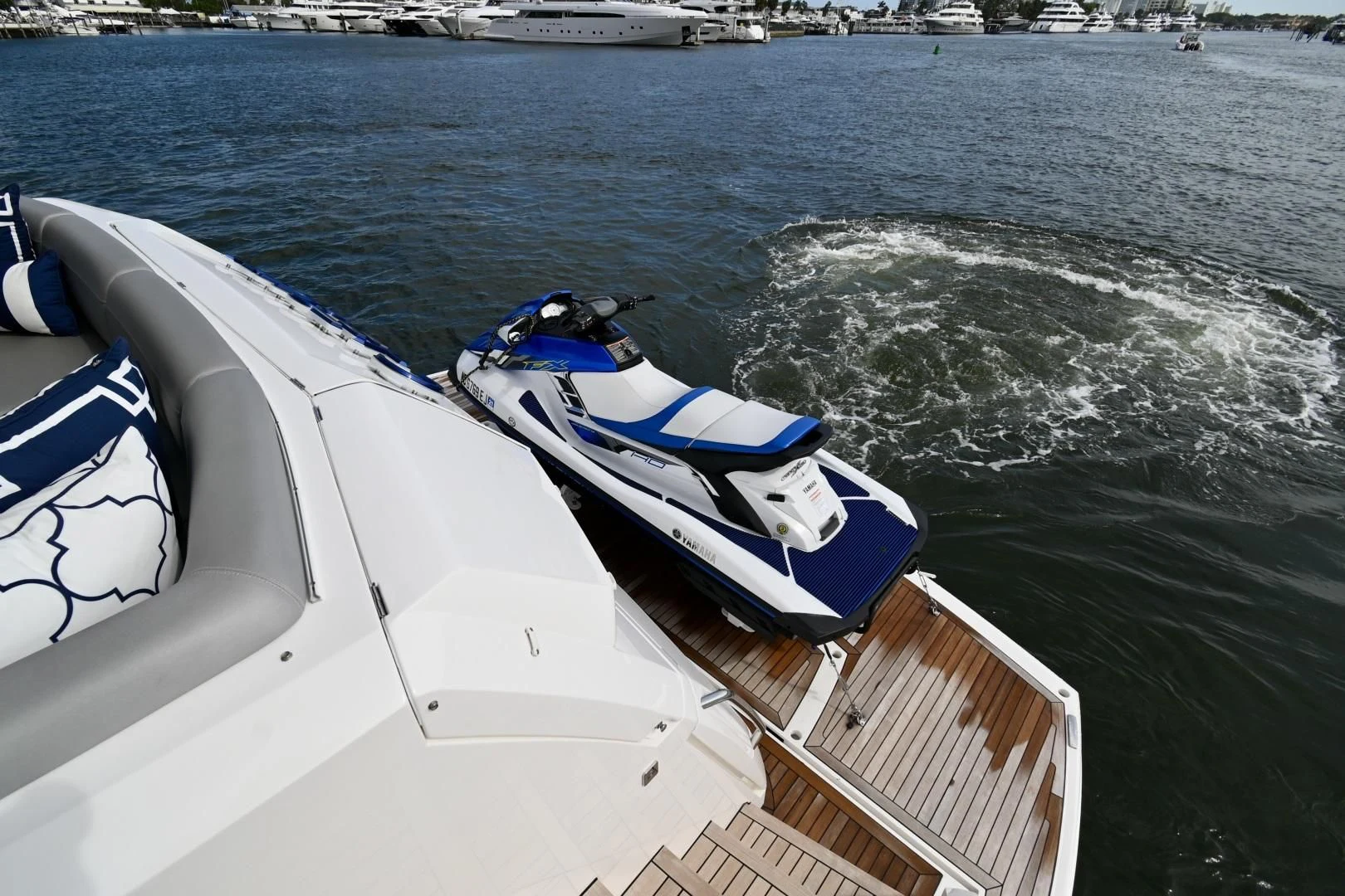a boat on the water aboard CAESURA Yacht for Sale