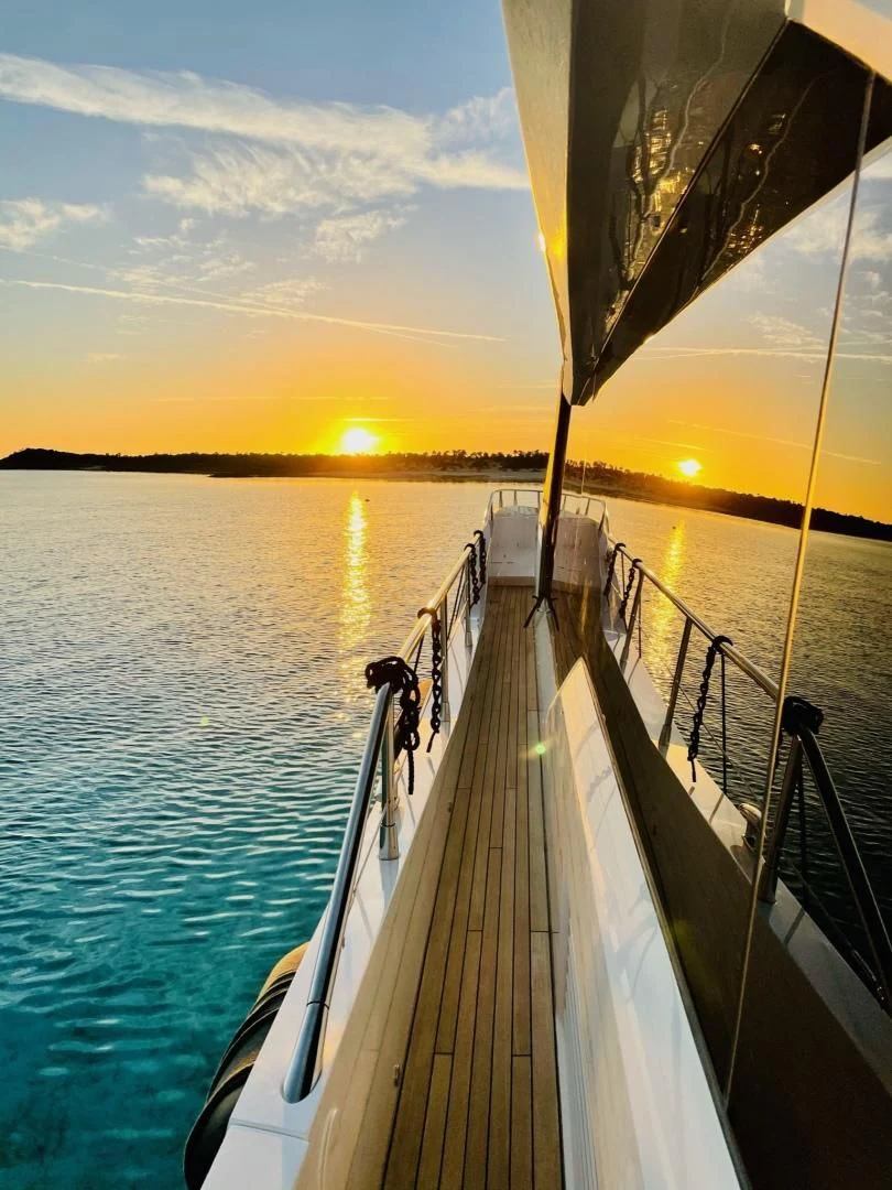 a boat on the water aboard CAESURA Yacht for Sale