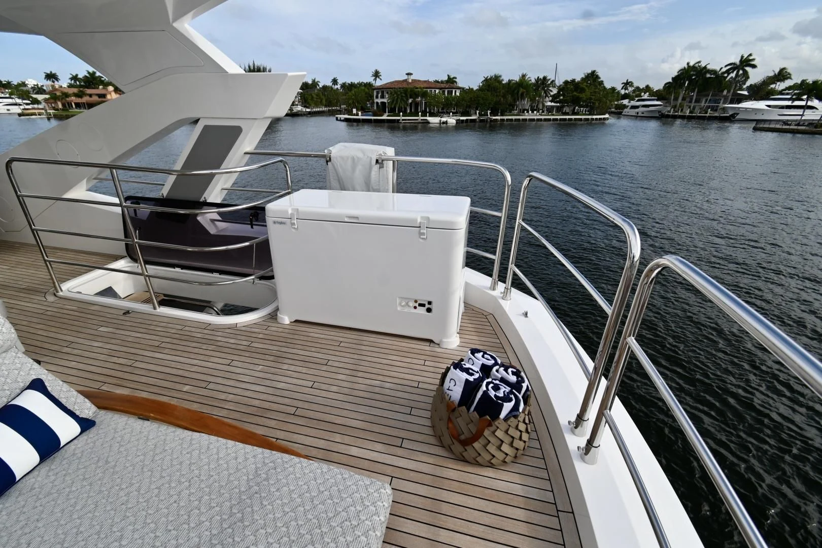 a boat on the water aboard CAESURA Yacht for Sale