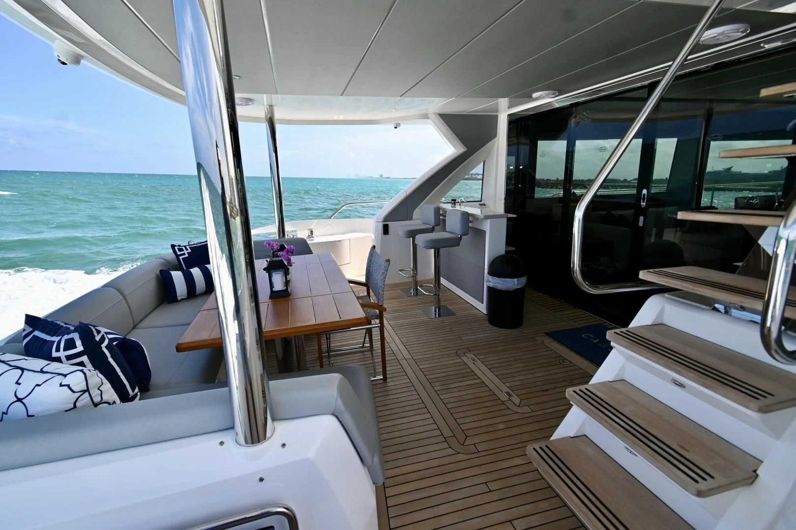 a boat on the water aboard CAESURA Yacht for Sale