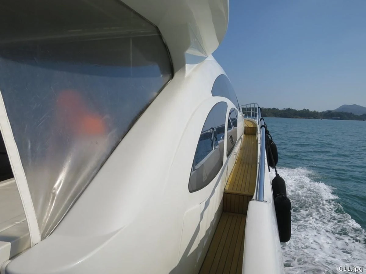 a boat on the water aboard AZIMUT 86S Yacht for Sale