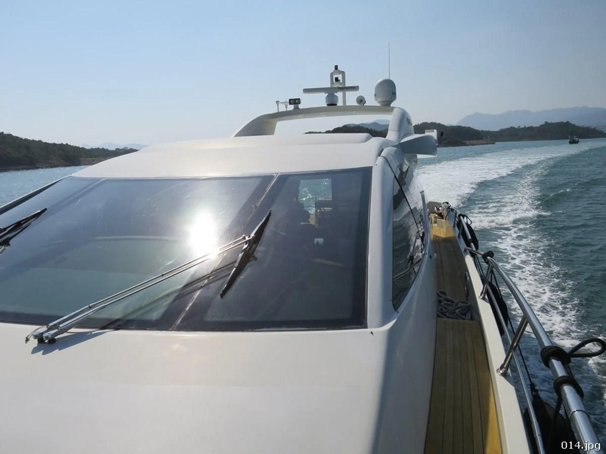 a boat on the water aboard AZIMUT 86S Yacht for Sale