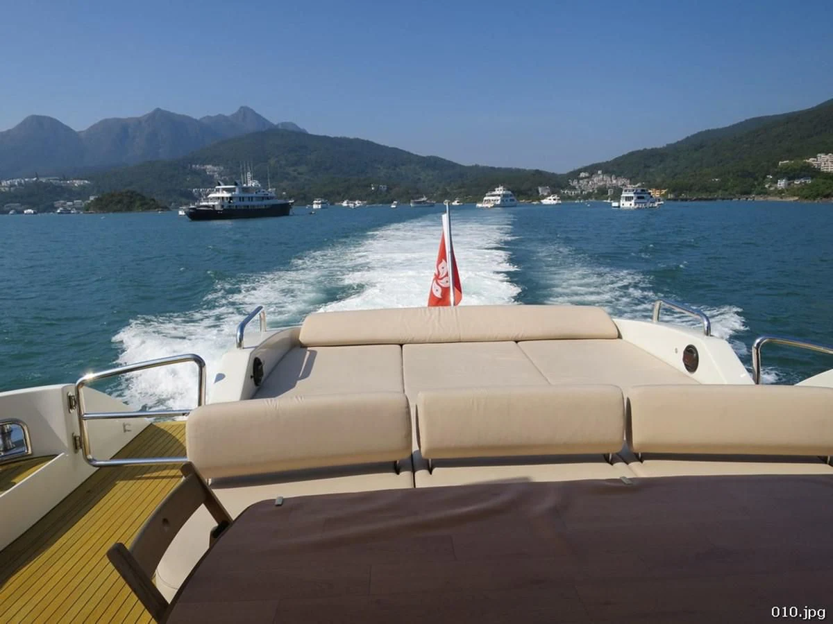 a boat on the water aboard AZIMUT 86S Yacht for Sale