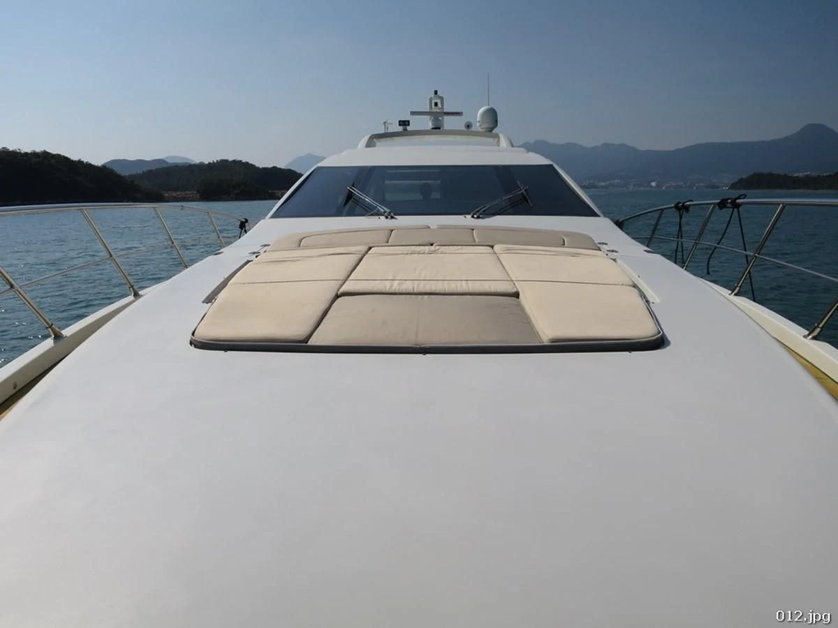 a boat on the water aboard AZIMUT 86S Yacht for Sale