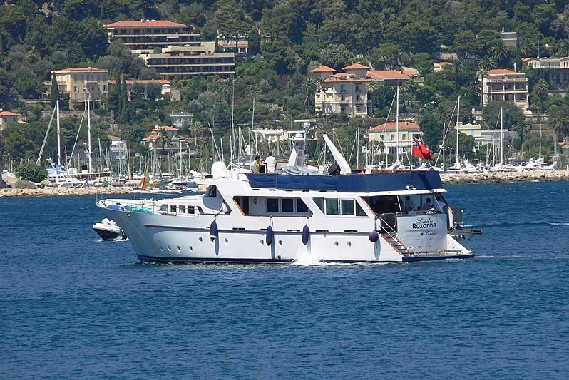 a boat on the water aboard MISS EVA Yacht for Sale