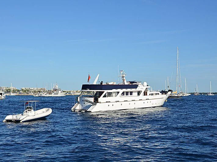 a couple of boats in the water aboard MISS EVA Yacht for Sale