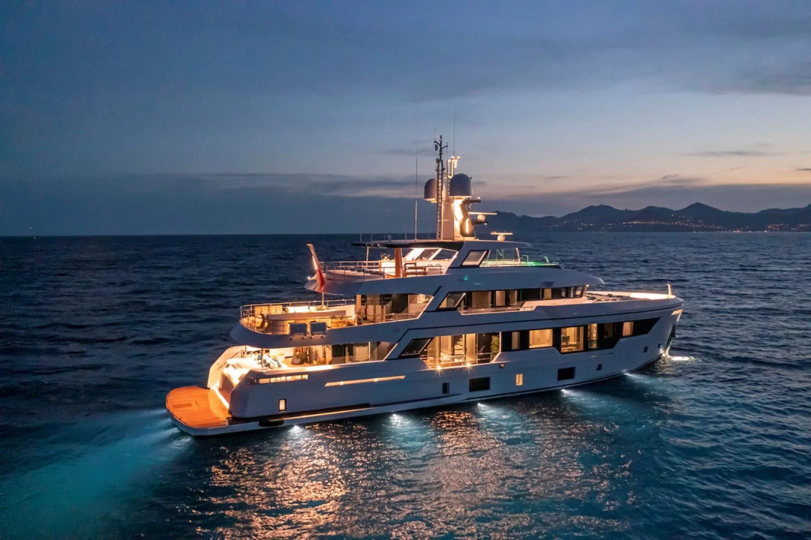 a boat in the water aboard 38M EXPLORER HULL 3 Yacht for Sale