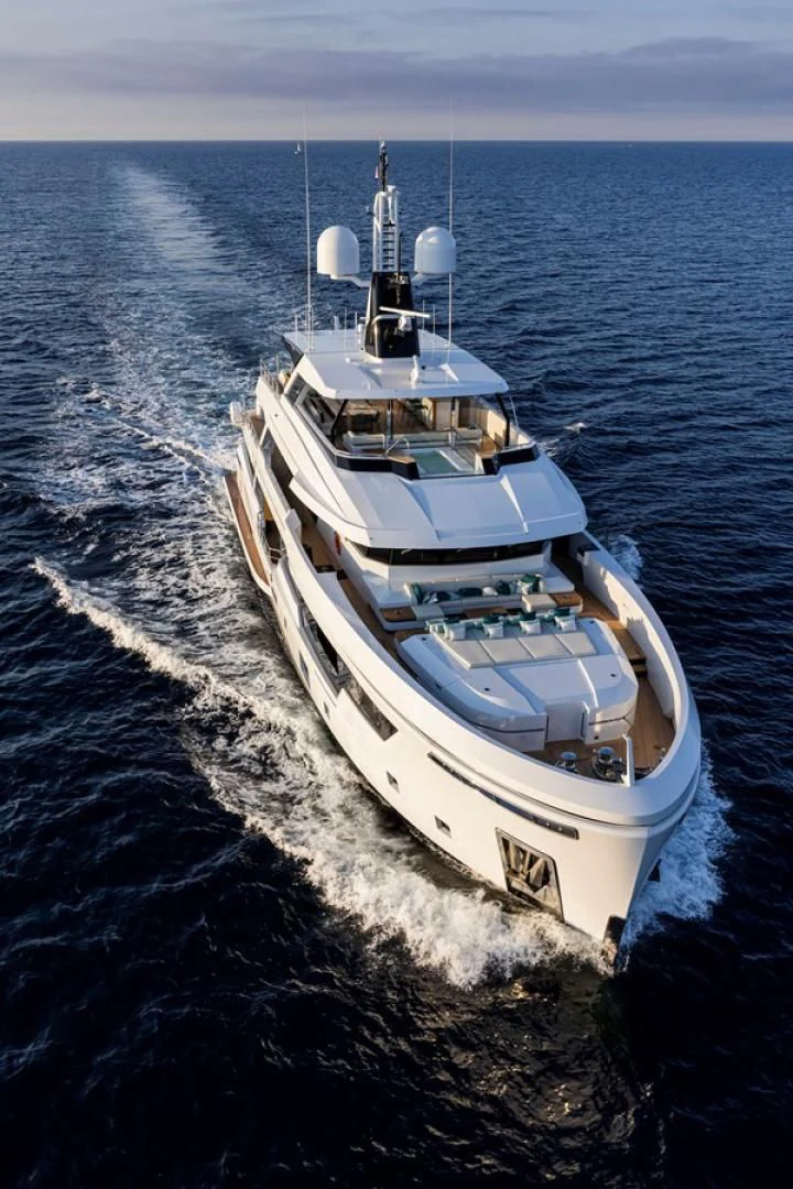 a ship on the water aboard 38M EXPLORER HULL 3 Yacht for Sale