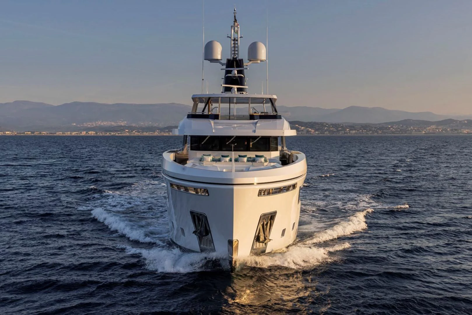 a large ship in the water aboard 38M EXPLORER HULL 3 Yacht for Sale