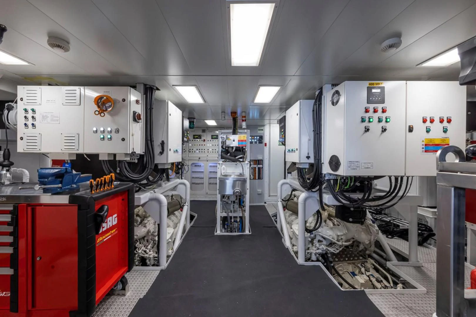 a room with machines and equipment aboard 38M EXPLORER HULL 3 Yacht for Sale
