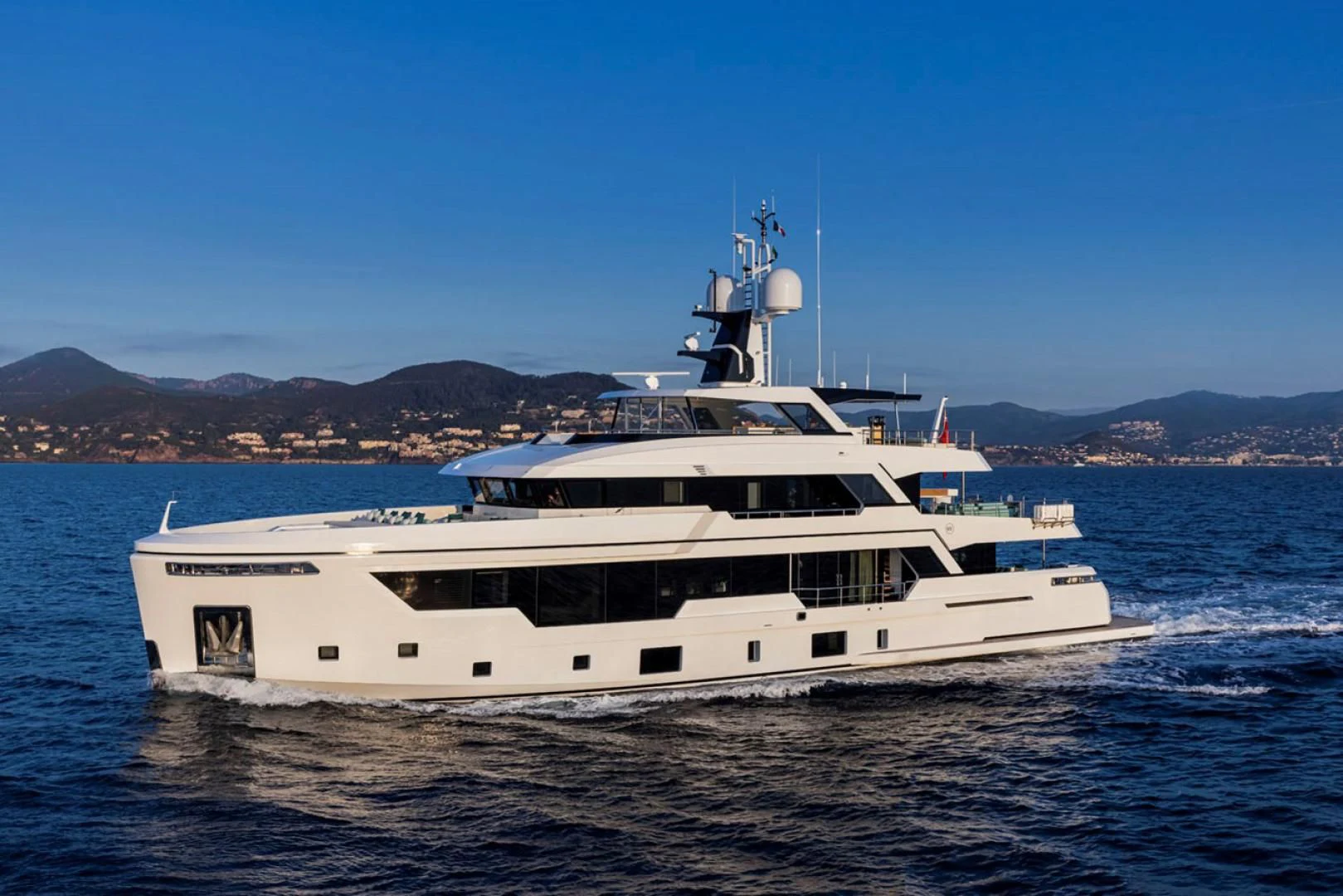 a boat in the water aboard 38M EXPLORER HULL 3 Yacht for Sale