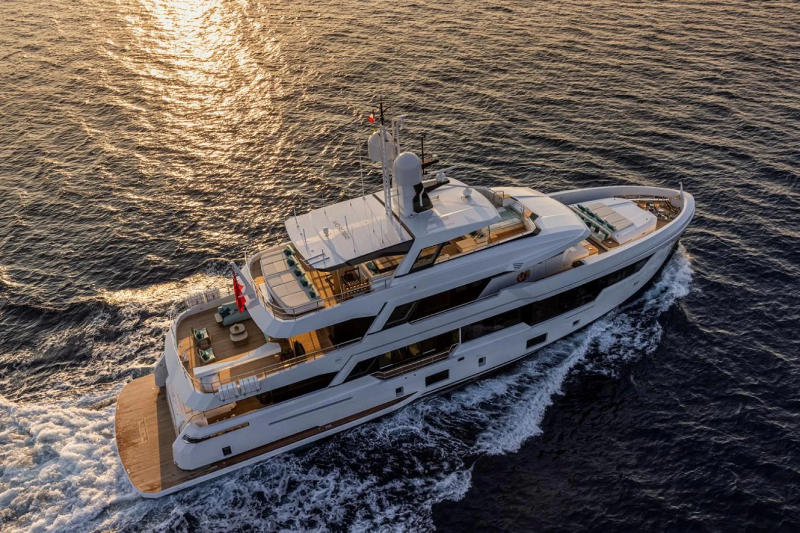 a boat on the water aboard 38M EXPLORER HULL 3 Yacht for Sale