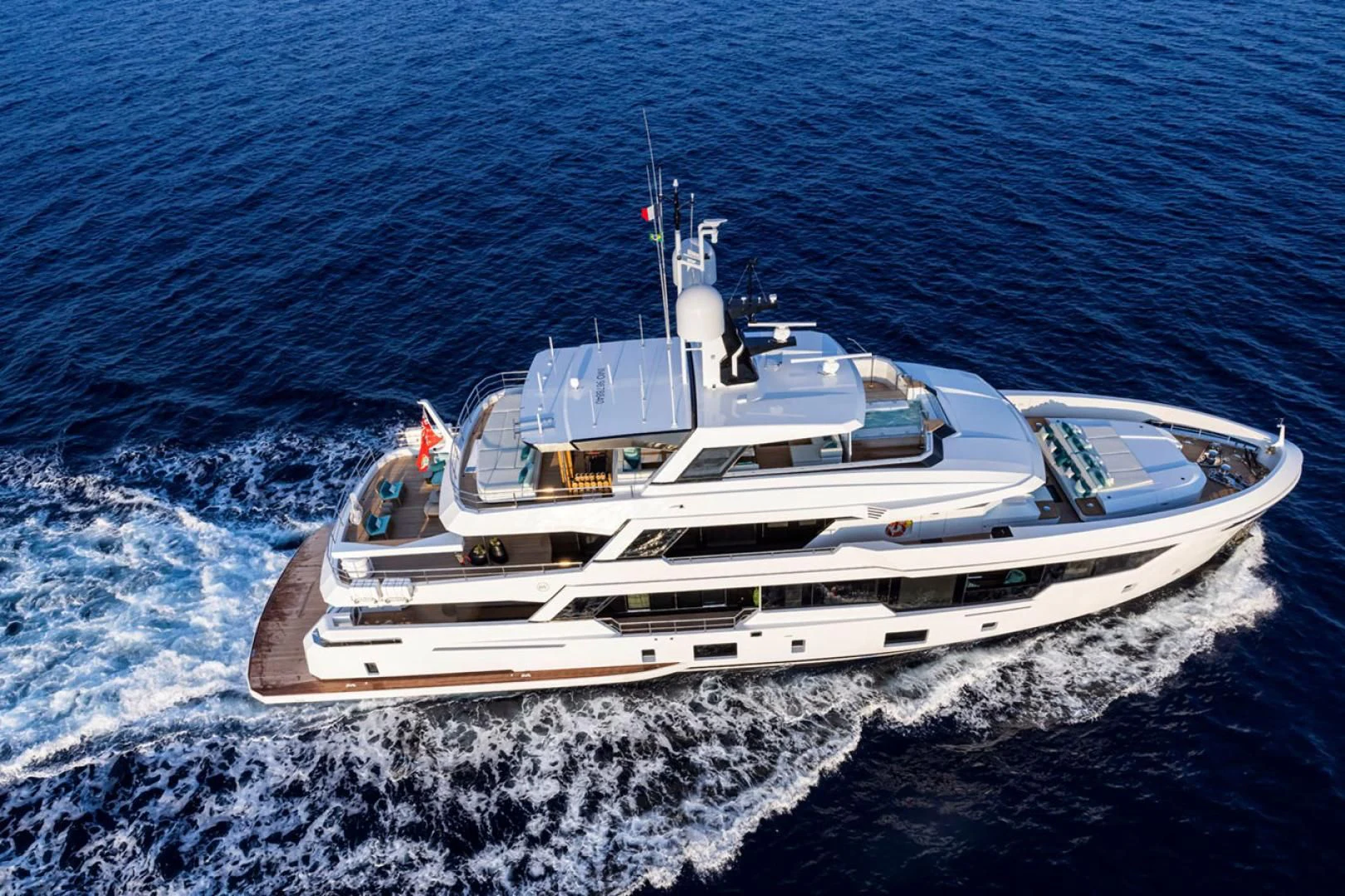 a boat on the water aboard 38M EXPLORER HULL 3 Yacht for Sale