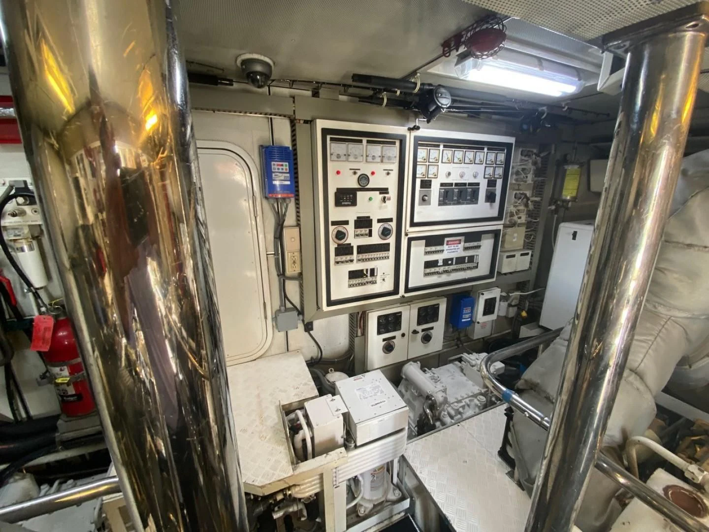 inside of a space ship aboard EQUINOX X Yacht for Sale