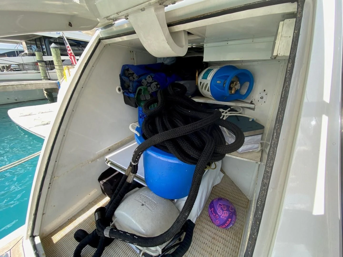 a machine with wires aboard EQUINOX X Yacht for Sale