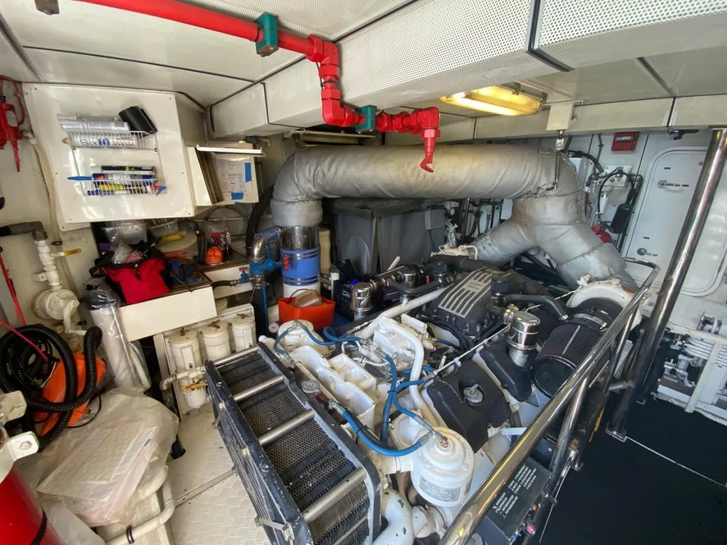 a room full of electronics aboard EQUINOX X Yacht for Sale