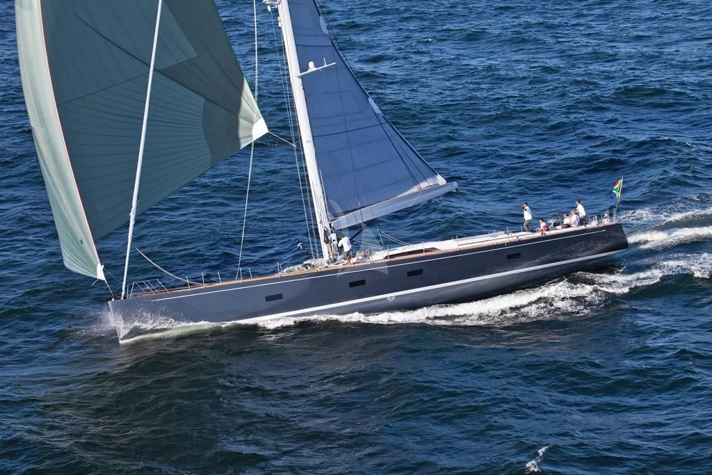 a boat sailing on the sea aboard ARAGON Yacht for Sale