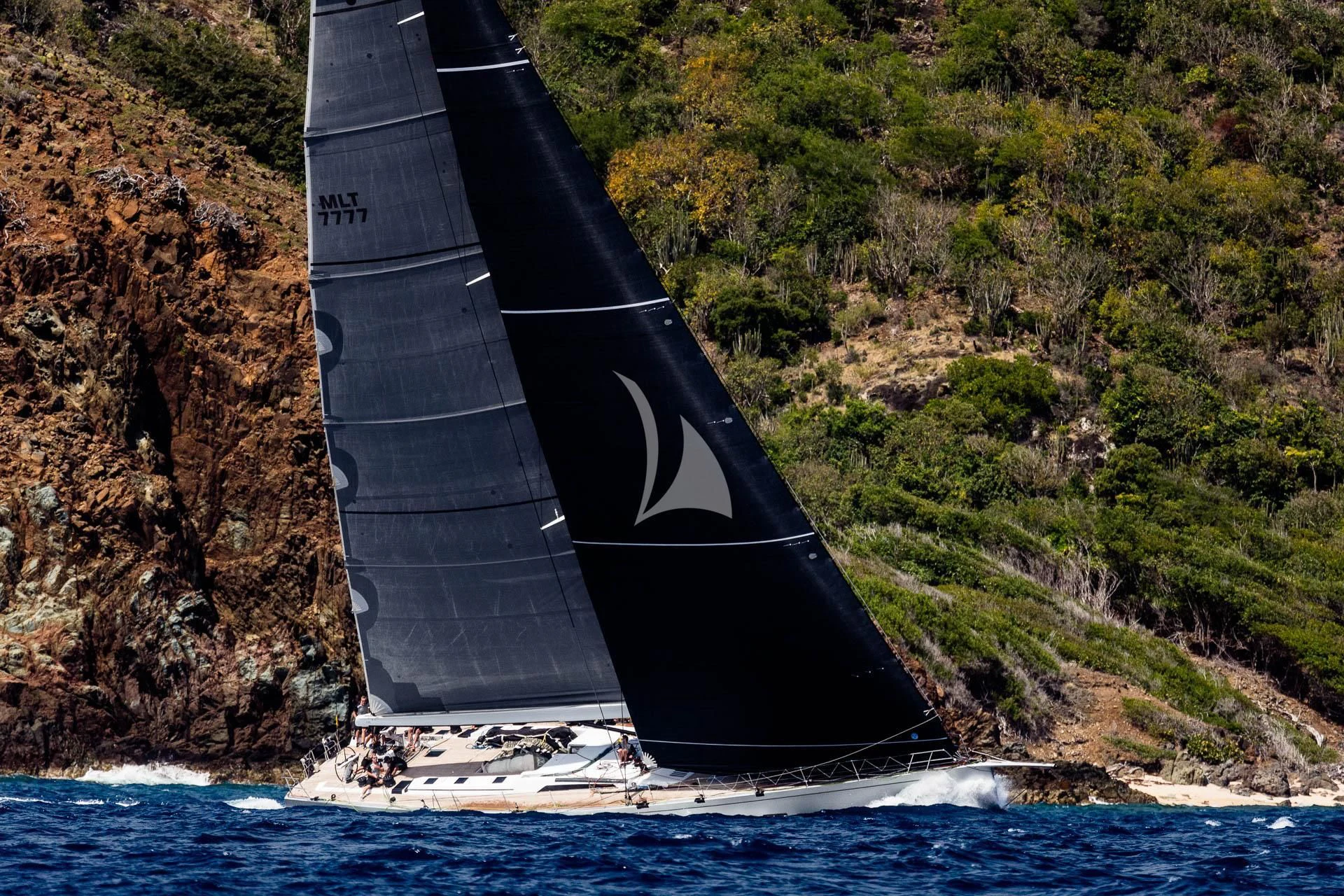 a black and white shoe on a river aboard ARAGON Yacht for Sale