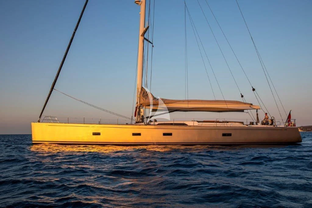 a sailboat on the water aboard ARAGON Yacht for Sale