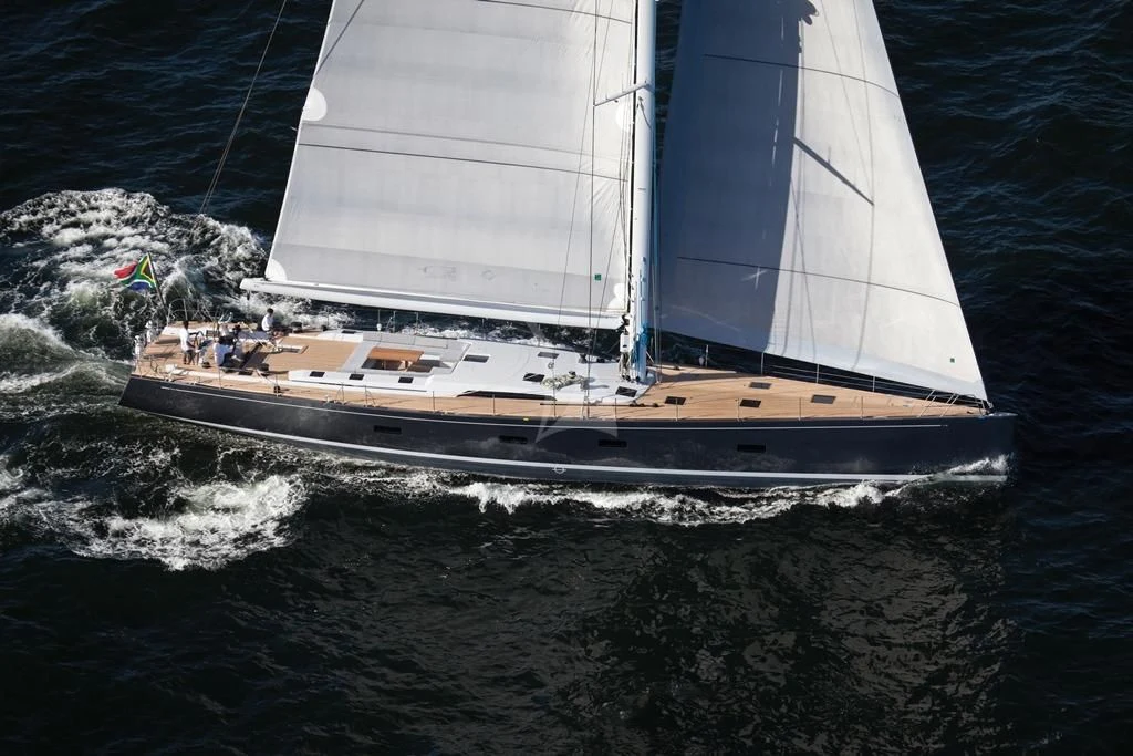 a sailboat on the water aboard ARAGON Yacht for Sale