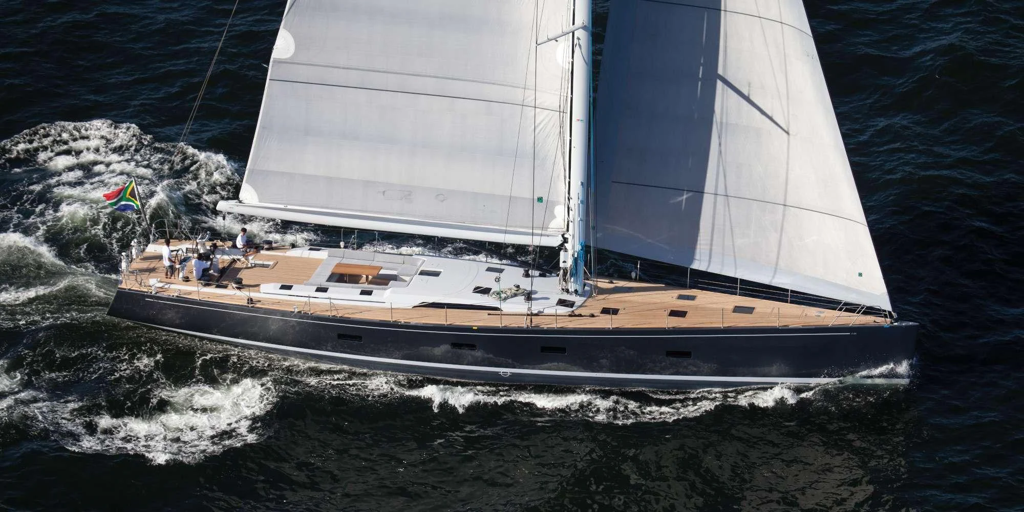 a ship on the water aboard ARAGON Yacht for Sale