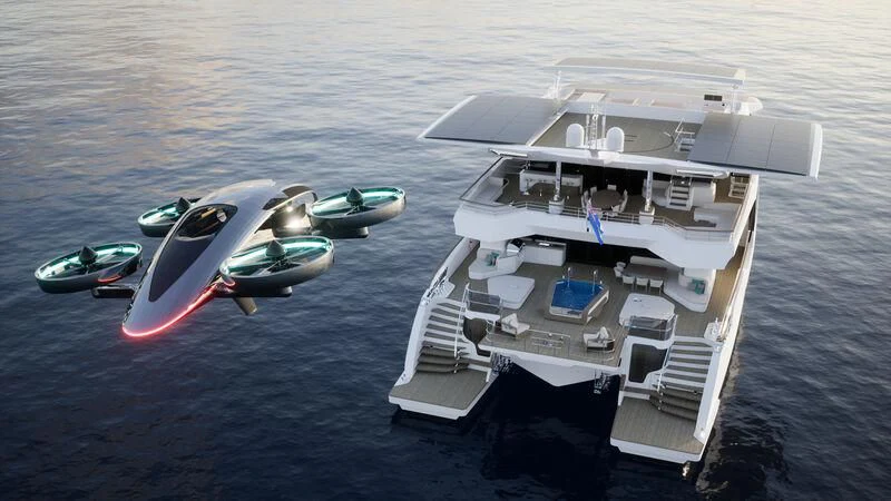 a boat on the water aboard CAPRICA Yacht for Sale