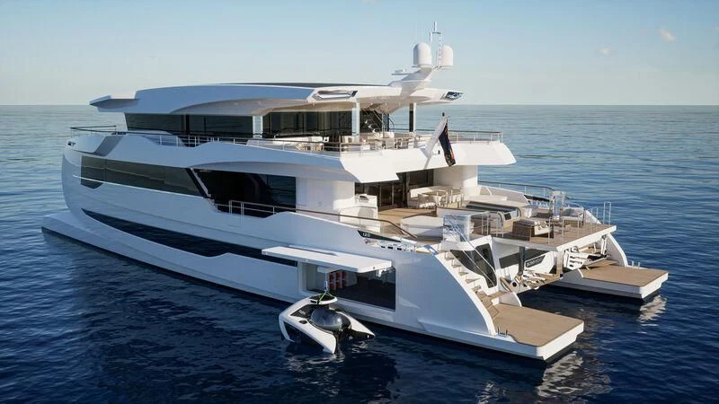 a boat on the water aboard CAPRICA Yacht for Sale