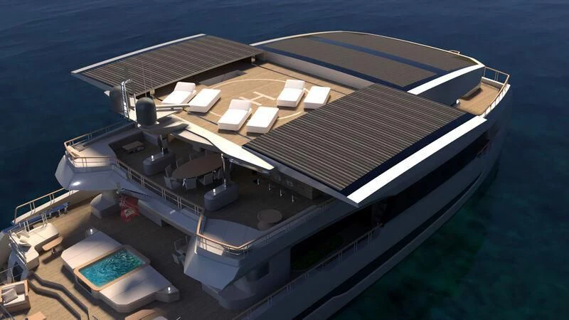 a satellite in the ocean aboard CAPRICA Yacht for Sale