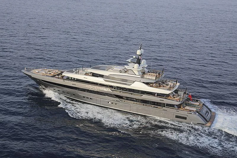 a ship in the water aboard ATTILA Yacht for Sale