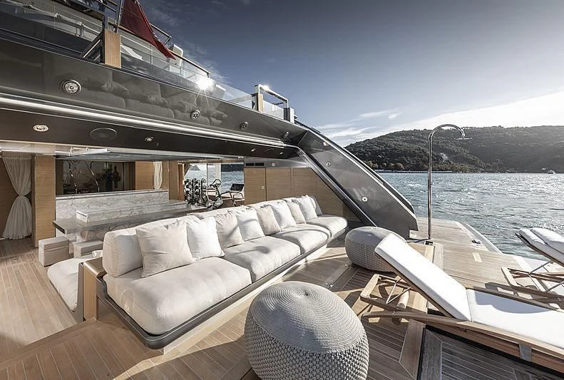 a boat on the water aboard ATTILA Yacht for Sale