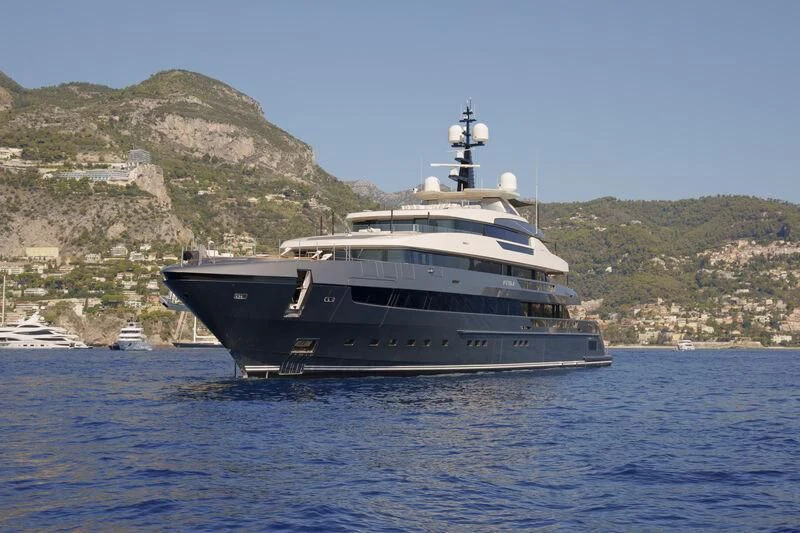 a boat in the water aboard ATTILA Yacht for Sale