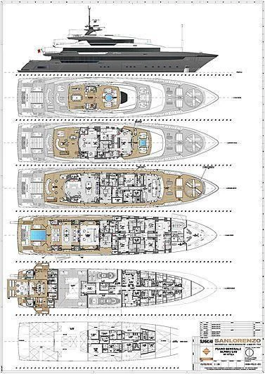 diagram aboard ATTILA Yacht for Sale