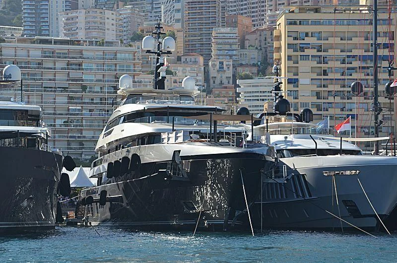 a couple of boats sit in the water aboard ATTILA Yacht for Sale