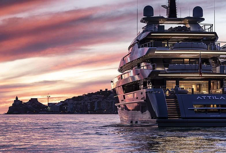a boat on the water aboard ATTILA Yacht for Sale