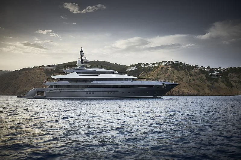 a boat on the water aboard ATTILA Yacht for Sale