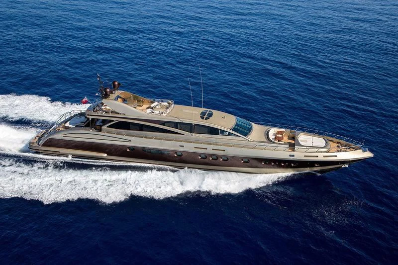 a boat on the water aboard GENESIS Yacht for Sale