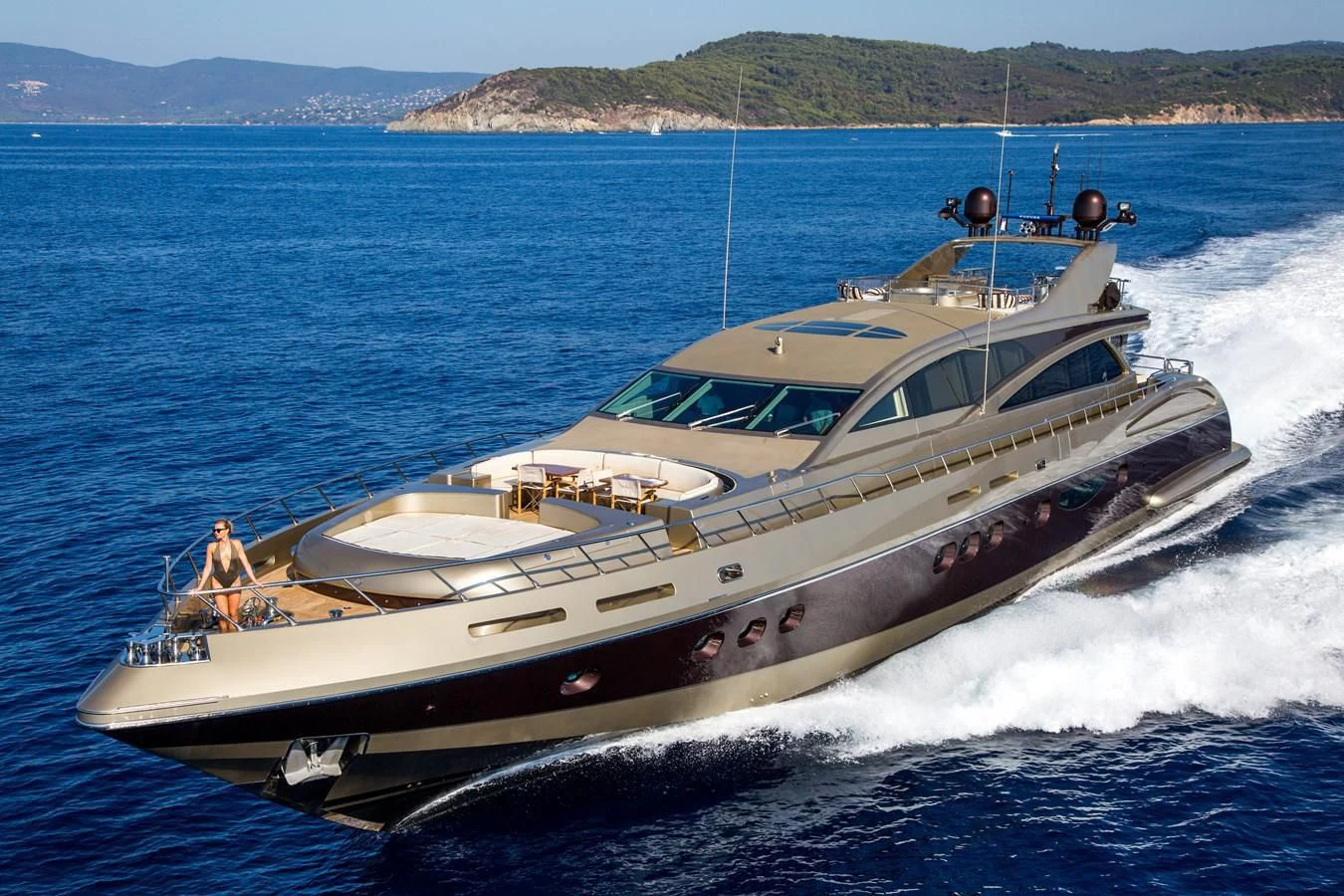 a boat on the water aboard GENESIS Yacht for Sale