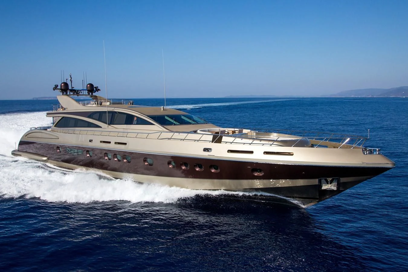 a white yacht on the water aboard GENESIS Yacht for Sale