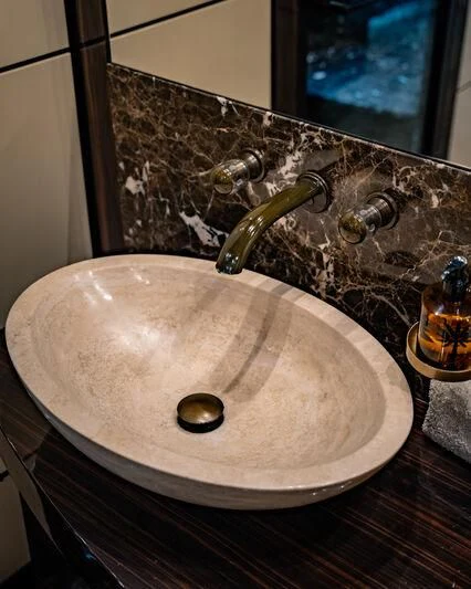 a sink with a faucet aboard GENESIS Yacht for Sale