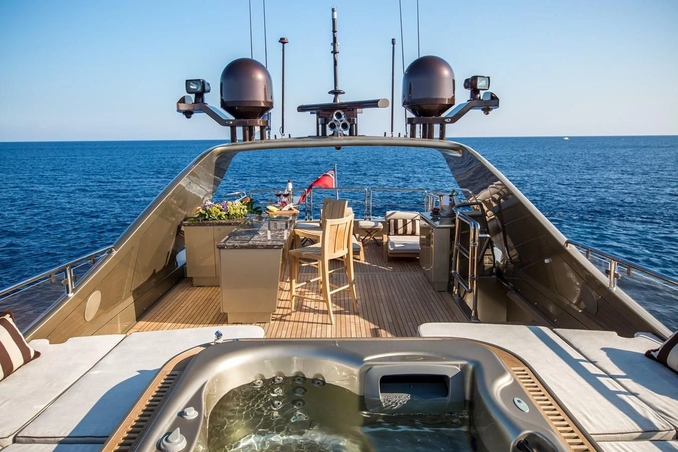 a boat on the water aboard GENESIS Yacht for Sale