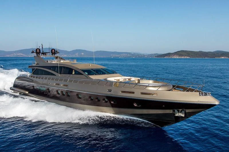 a boat on the water aboard GENESIS Yacht for Sale