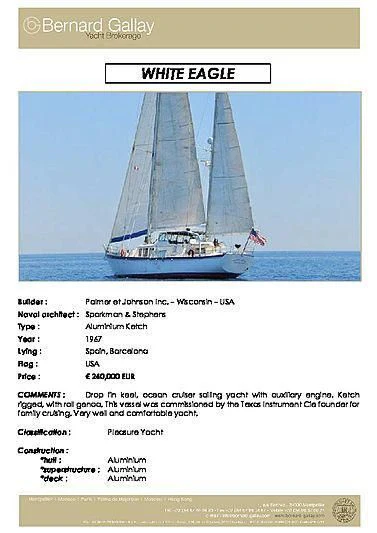 graphical user interface, website aboard WHITE EAGLE Yacht for Sale