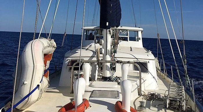 a boat on the water aboard WHITE EAGLE Yacht for Sale
