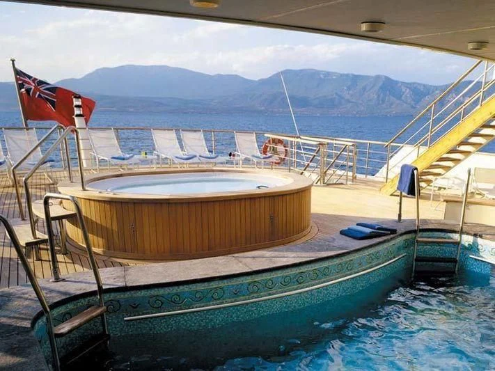 a boat on the water aboard ALEXANDER Yacht for Sale