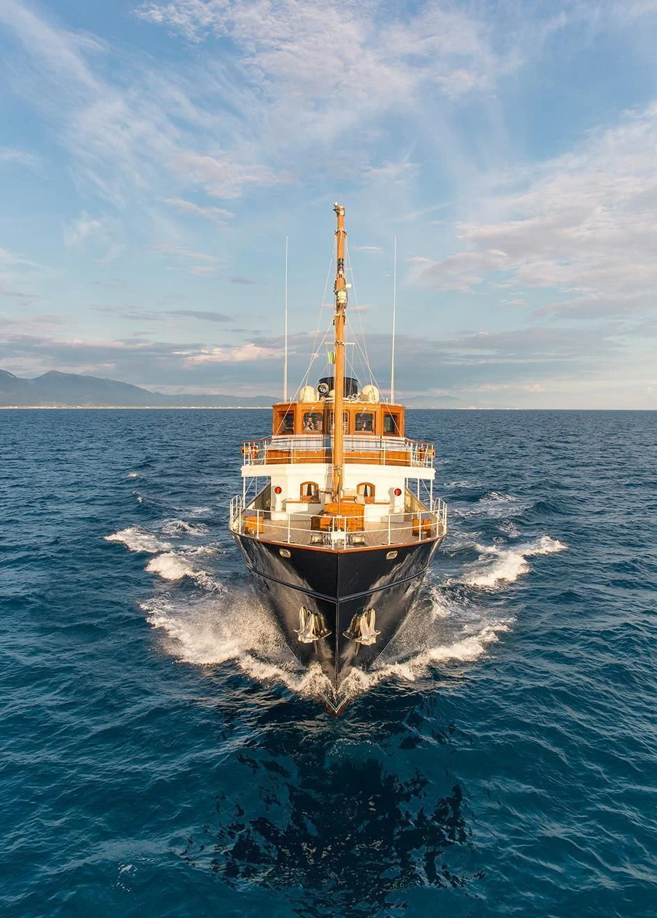 a boat on the water aboard TARANSAY Yacht for Sale