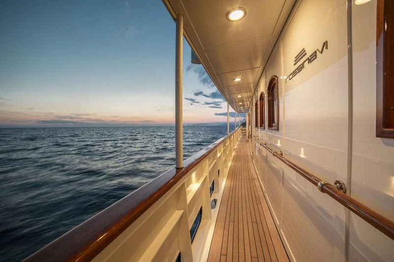 a boat on the water aboard TARANSAY Yacht for Sale